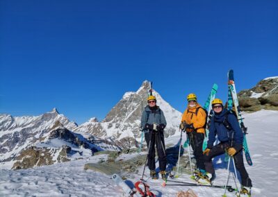 La traversée du Furggen en ski